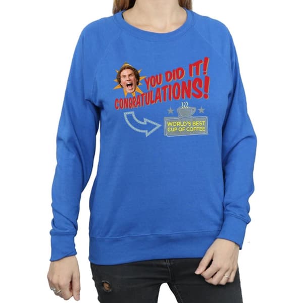 Elf Womens/Ladies World´s Best Coffee Sweatshirt