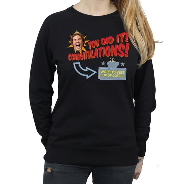 Elf Womens/Ladies World´s Best Coffee Sweatshirt