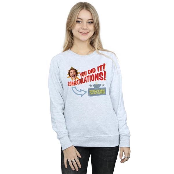 Elf Sweatshirt - Världens bästa kaffe - dam/dam