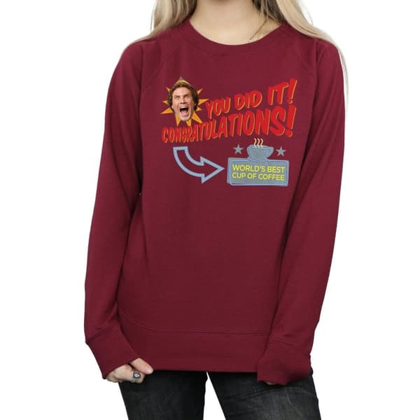 Elf Womens/Ladies World´s Best Coffee Sweatshirt