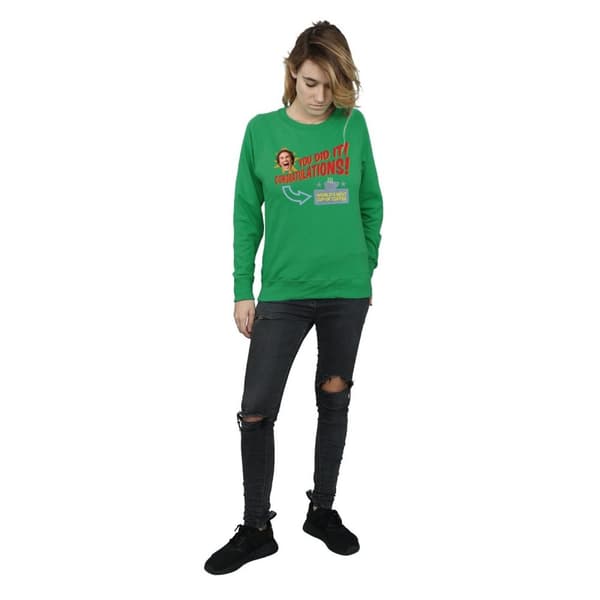 Elf Sweatshirt - Världens bästa kaffe - dam/dam