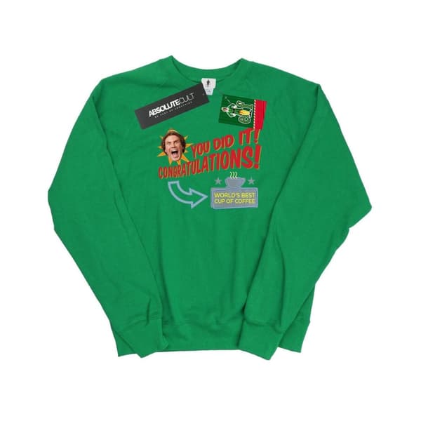 Elf Sweatshirt - Världens bästa kaffe - dam/dam