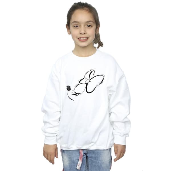 Disney Girls Minnie Mouse Nose Up Sweatshirt