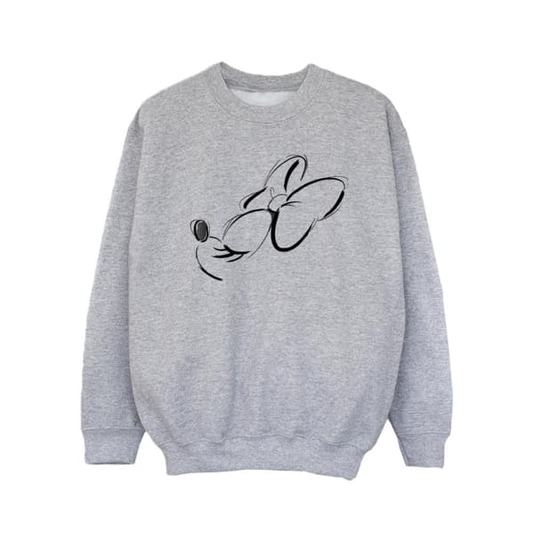 Disney Girls Minnie Mouse Nose Up Sweatshirt