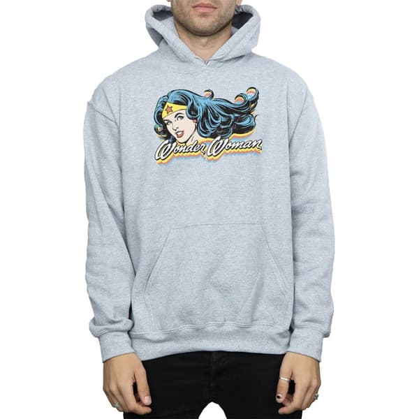 DC Comics Mens Wonder Woman Smile Hoodie