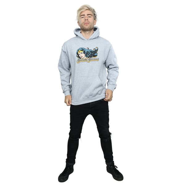 DC Comics Mens Wonder Woman Smile Hoodie