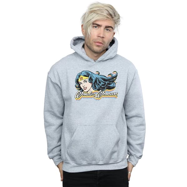 DC Comics Mens Wonder Woman Smile Hoodie