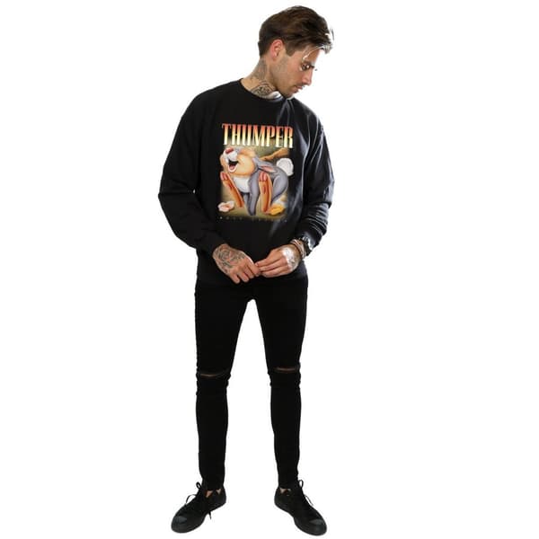 Disney Mens Bambi Thumper Montage Sweatshirt