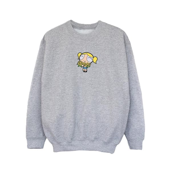 The Powerpuff Girls Girls Bubbles Flower Sweatshirt