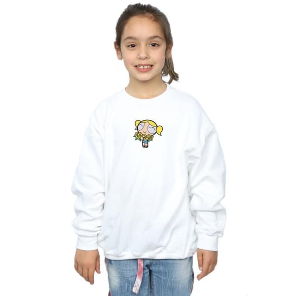 The Powerpuff Girls Girls Bubbles Flower Sweatshirt