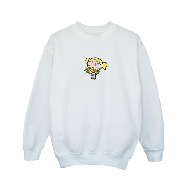 The Powerpuff Girls Girls Bubbles Flower Sweatshirt