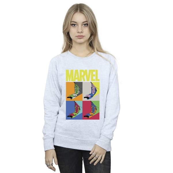 Marvel Womens/Ladies Spider-Man Pop Art Sweatshirt
