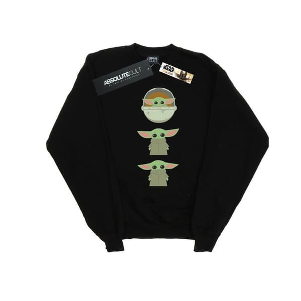 Star Wars Mens The Mandalorian The Child Posing Sweatshirt