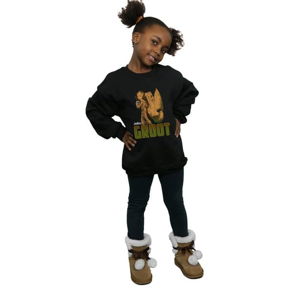 Marvel Girls Avengers Infinity War Groot Character Sweatshirt