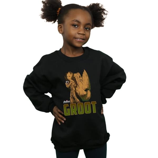 Marvel Girls Avengers Infinity War Groot Character Sweatshirt