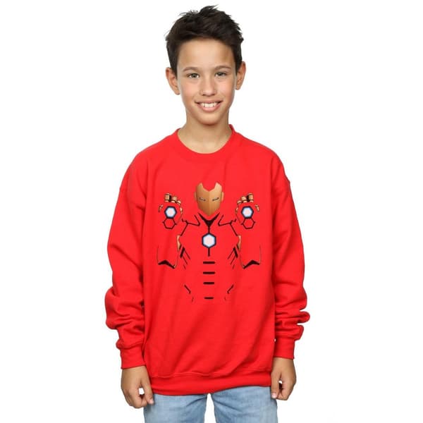 Marvel Boys Iron Man Armoured Suit Sweatshirt