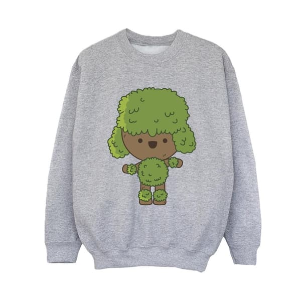 Marvel Boys I Am Groot Chibi Dance Sweatshirt Sports Grey 9-11 Years