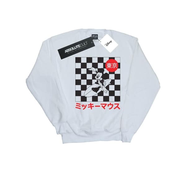 Disney Mens Mickey Mouse Surfing Sweatshirt