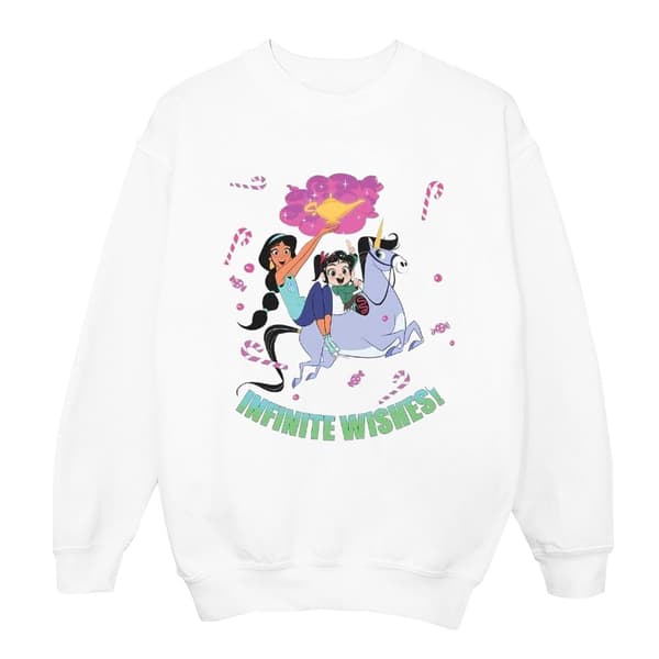 Disney Girls Wreck It Ralph Jasmine And Vanellope Sweatshirt