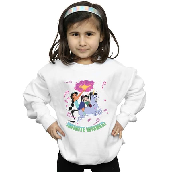 Disney Girls Wreck It Ralph Jasmine And Vanellope Sweatshirt