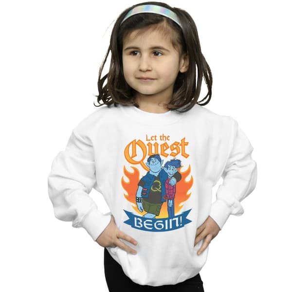 Disney Sweatshirt för flickor Onward Let The Quest Begin