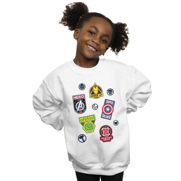 Marvel Girls Avengers Hero Badges Sweatshirt