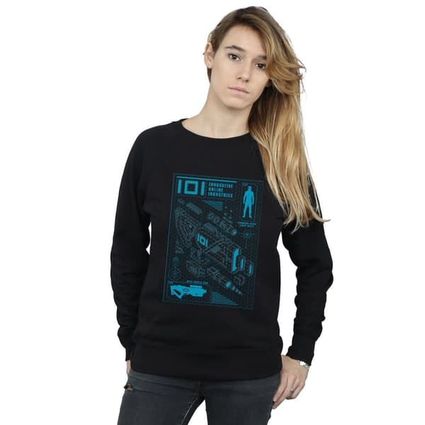 Ready Player One IOI Laser Rifle Blueprint - Sweatshirt för kvinnor/damer