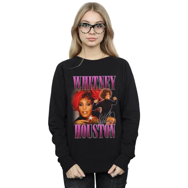 Whitney Houston Dam/Tjej Signature Homage Sweatshirt