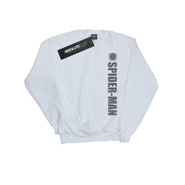 Marvel Boys Spider-Man Patterned Logo Sweatshirt