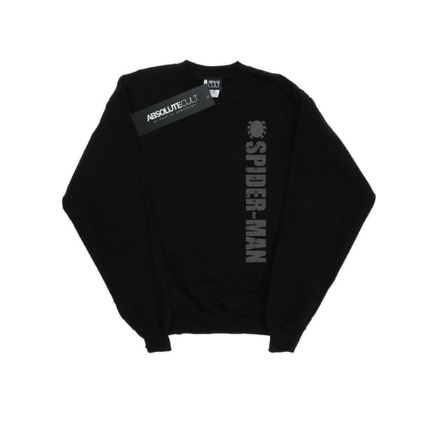 Marvel Boys Spider-Man Patterned Logo Sweatshirt Black 5-6 Years