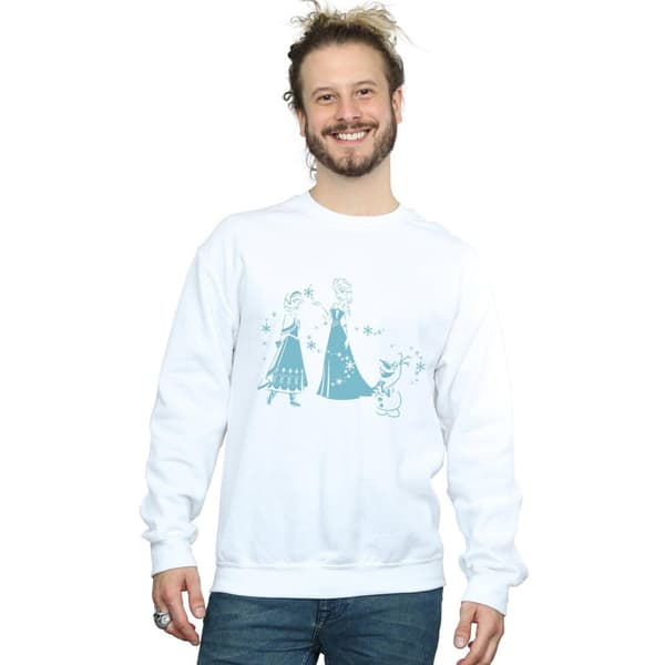 Disney Mens Frozen Magic Snowflakes Sweatshirt