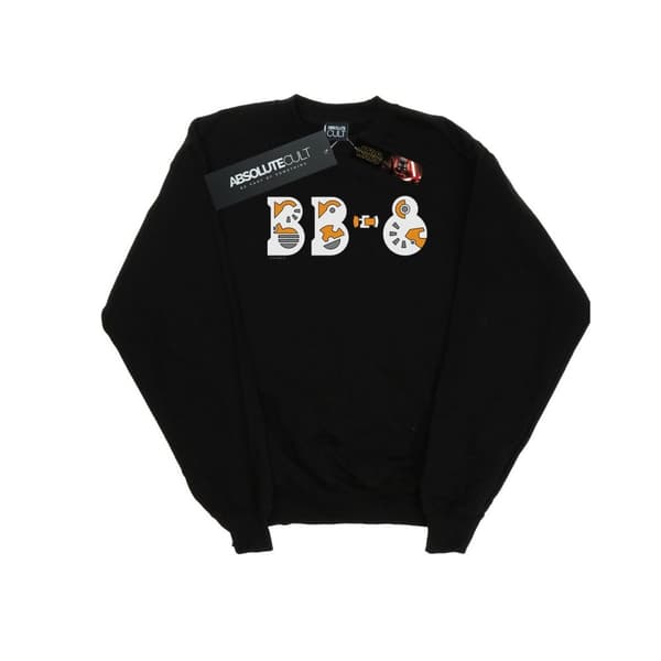 Star Wars Sweatshirt med textlogotyp och BB-8 från The Rise Of Skywalker för flickor