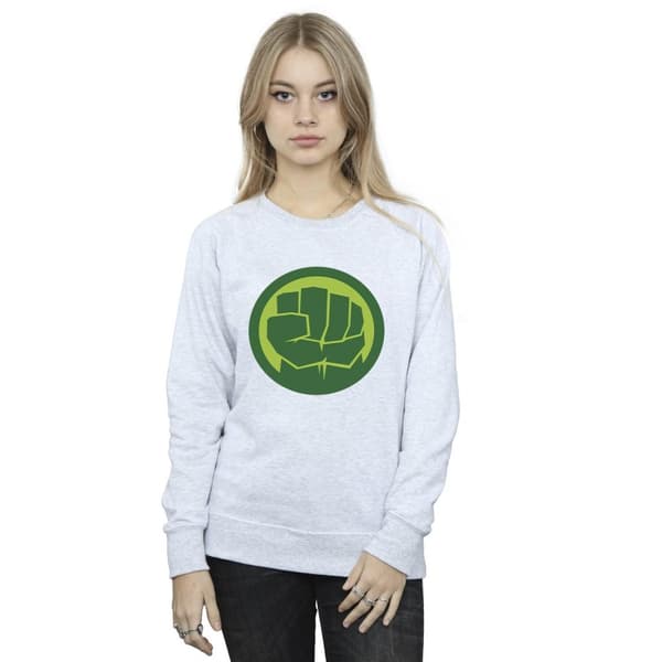 Marvel Womens/Ladies Hulk Chest Logo Sweatshirt