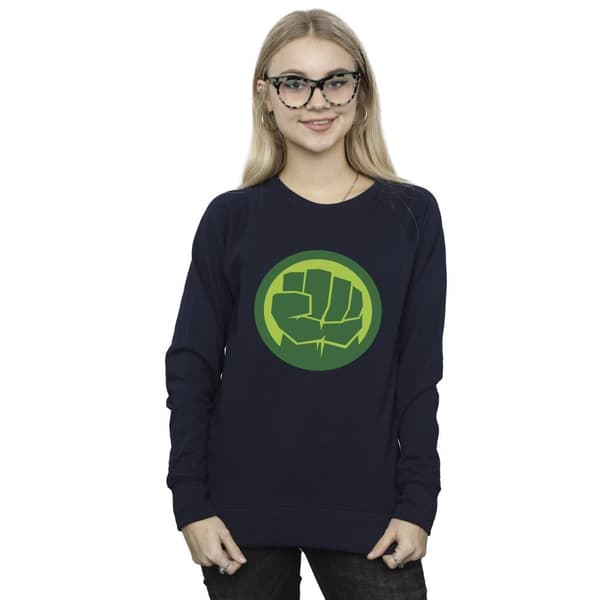 Marvel Womens/Ladies Hulk Chest Logo Sweatshirt