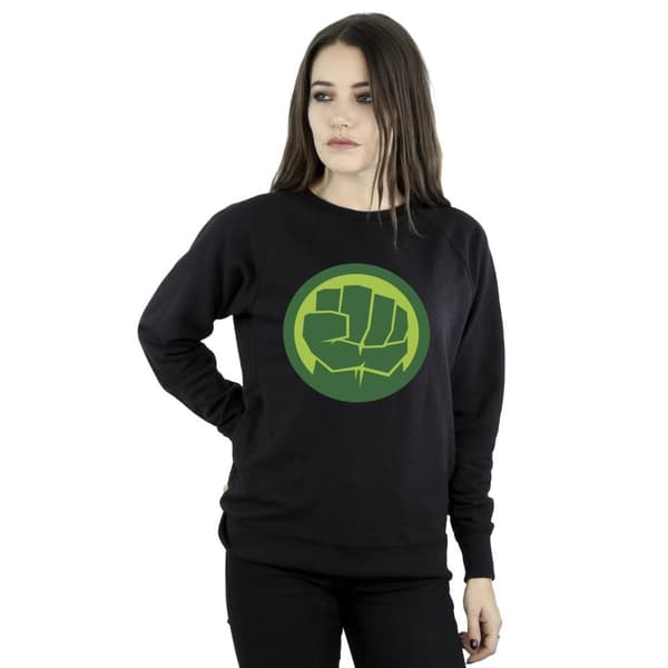 Marvel Womens/Ladies Hulk Chest Logo Sweatshirt