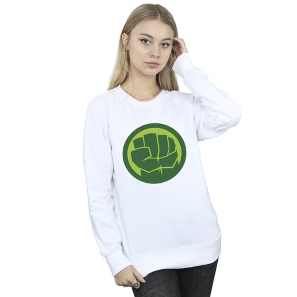Marvel Womens/Ladies Hulk Chest Logo Sweatshirt