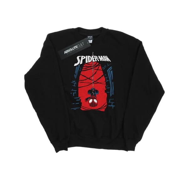 Marvel Sweatshirt med hängande skiss av Spider-Man Black L
