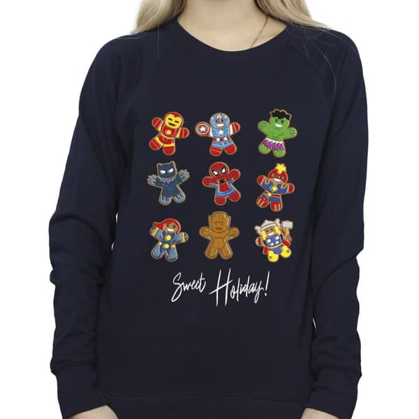 Marvel Womens/Ladies Gingerbread Avengers Sweatshirt