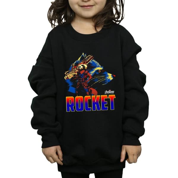 Marvel Girls Avengers Infinity War Rocket Character Sweatshirt