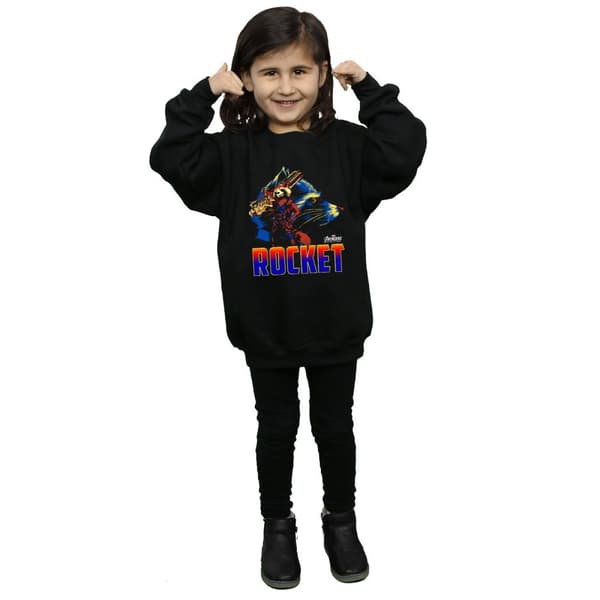 Marvel Girls Avengers Infinity War Rocket Character Sweatshirt