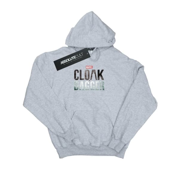Marvel Mens Cloak And Dagger Logo Hoodie