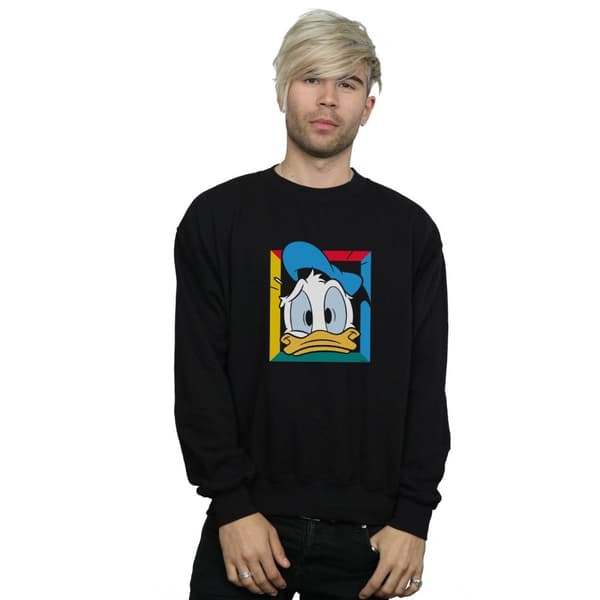 Disney Mens Donald Duck Panicked Sweatshirt