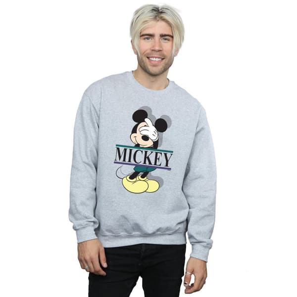 Disney Mens Mickey Mouse Letters Sweatshirt