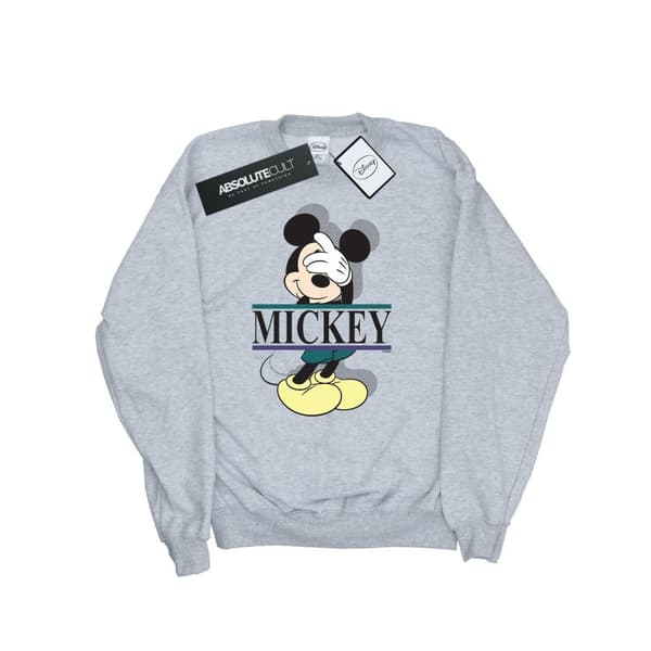 Disney Mens Mickey Mouse Letters Sweatshirt