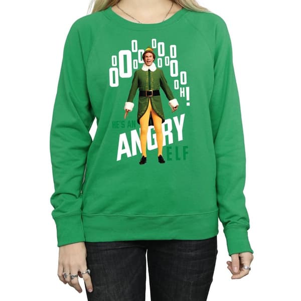 Elf Womens/Ladies Angry Elf Sweatshirt