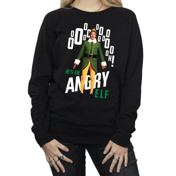 Elf Womens/Ladies Angry Elf Sweatshirt