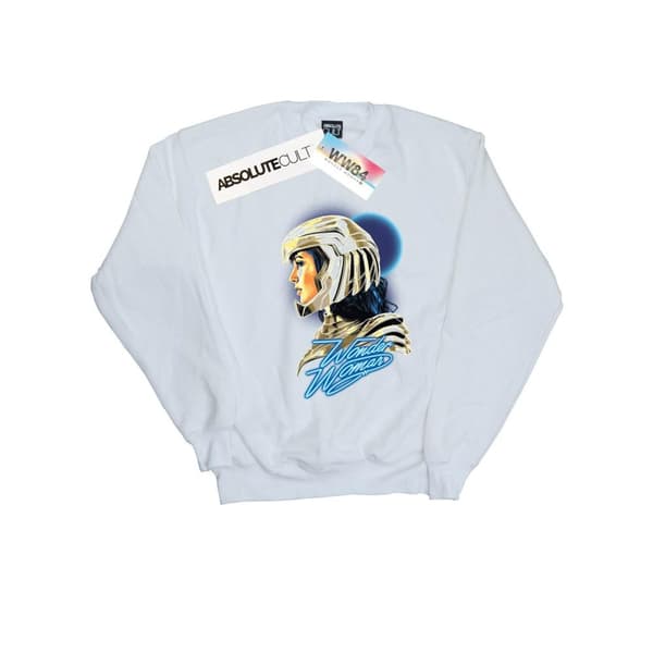 DC Comics Dam/Tjej Wonder Woman 84 Retro Guldhjälm Sweatshirt