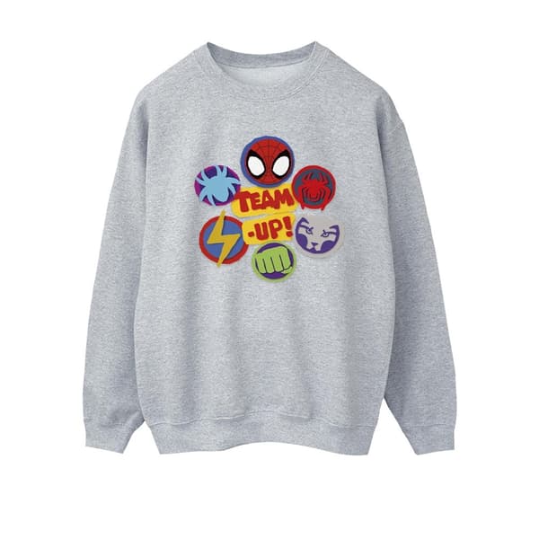 Marvel Dam/kvinnor Spidey And His Amazing Friends Team Up Sweatshirt