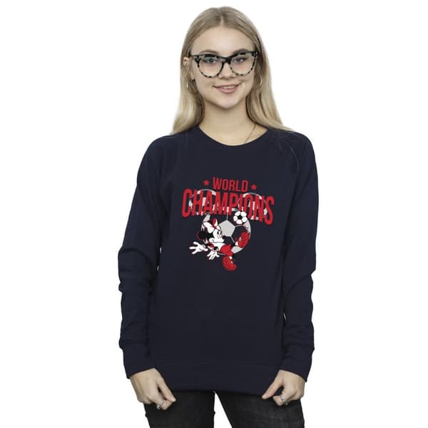 Disney Dam/kvinnor Minnie Mouse World Champions Sweatshirt