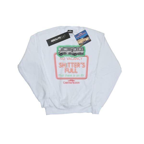 National Lampoon´s Christmas Vacation Sweatshirt "No Vacancy" i gråskala för herrar